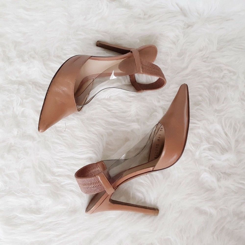Armani Shoes Size 37 Light Brown Dark Tan Pointed